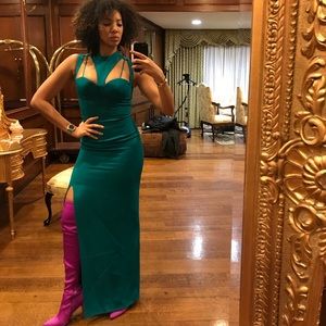 An over the top vintage gown